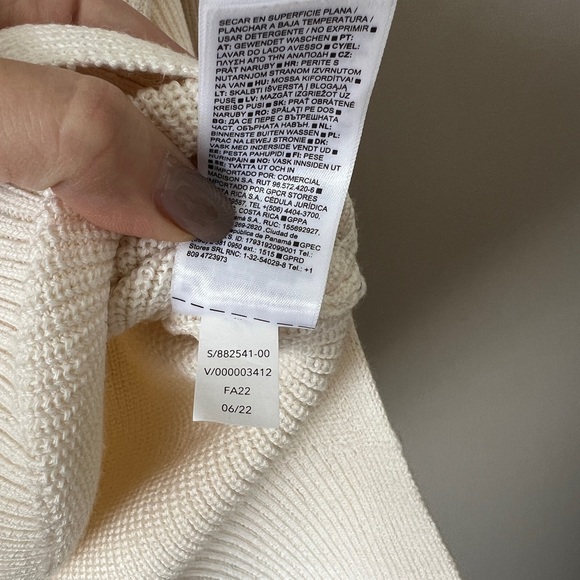 Athleta Hanover V neck sweater merino wool blend S - Picture 11 of 13